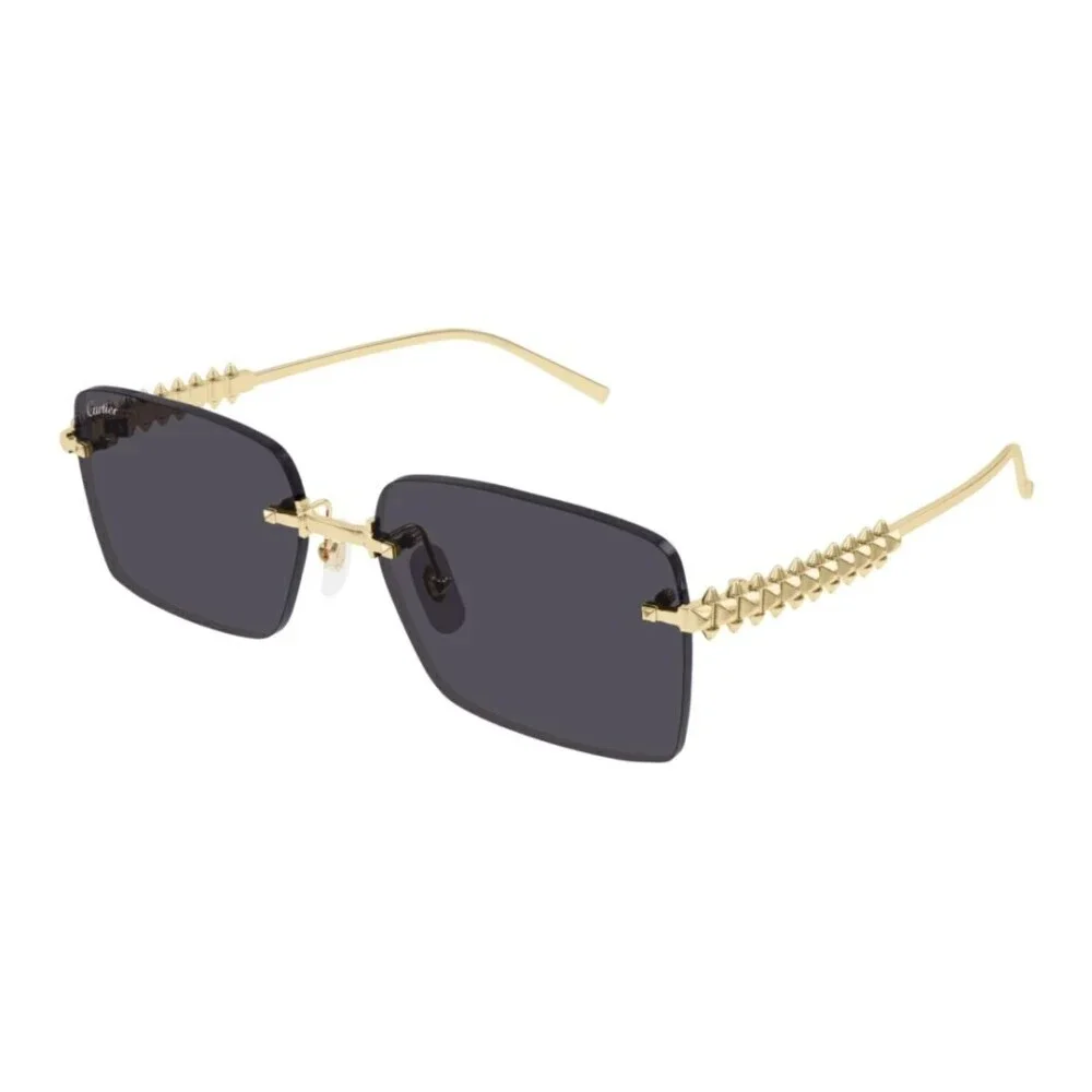 Cartier CT0545S-002 Sunglasses Gold Smoke Metal